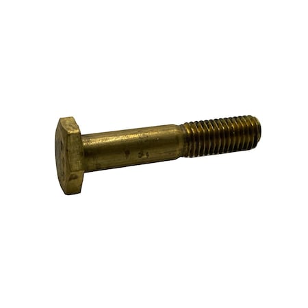 Suburban Bolt And Supply Not Graded, 1/4"-20 Hex Head Cap Screw, Brass, 3-1/2 in L A3010160332